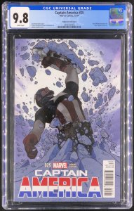 Captain America #25 Adam Hughes Variant CGC 9.8 1st Sam Wilson Captain America