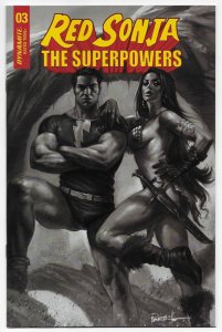 Red Sonja The Superpowers #3 Parrillo 1:15 B&W Variant (Dynamite, 2021) NM
