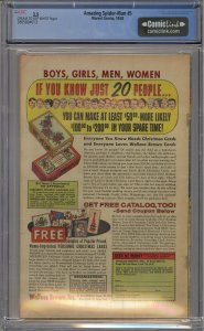 AMAZING SPIDER-MAN #5 CGC 3.5 1ST DOCTOR DOOM CROSSOVER