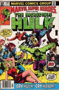 Marvel Super-Heroes #99 Newsstand Edition (1981) Hulk
