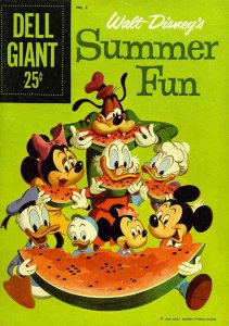 Summer Fun #2 GD ; Dell | low grade comic 1959 Giant Walt Disney's Watermelon