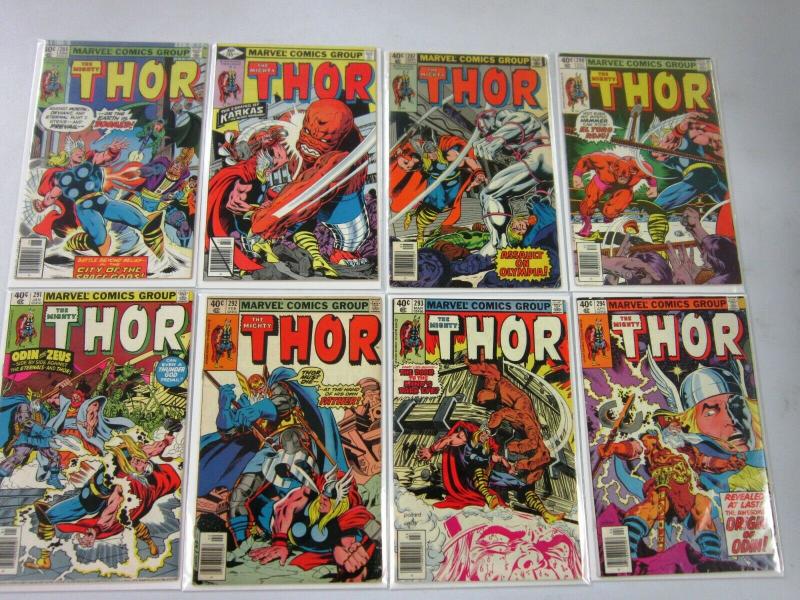 Later Bronze Thor, From:#252-298, 36 Different, Average 6.0/FN (1976-1980)