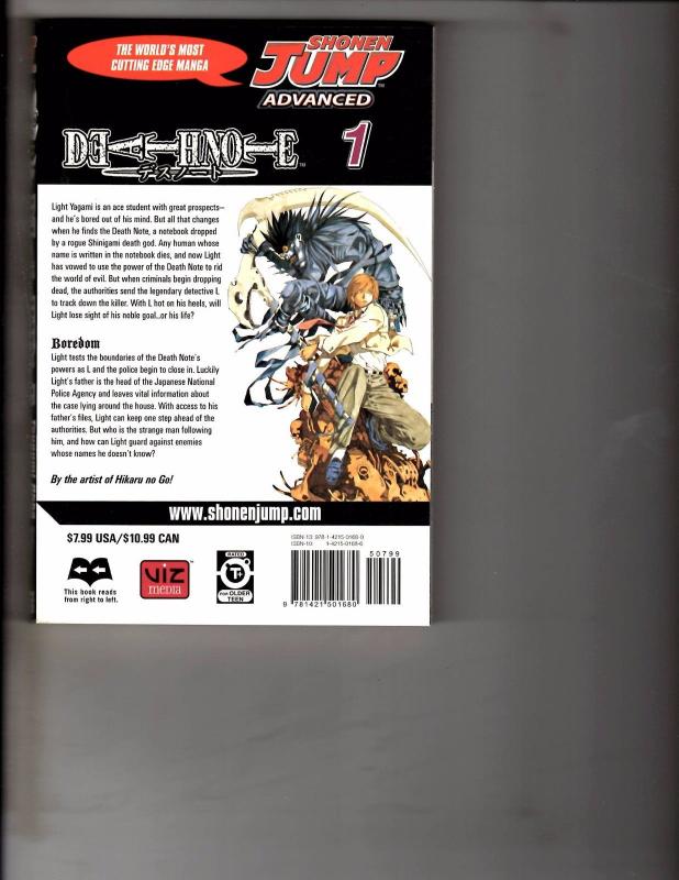 Death Note Vol. # 1 Shonen Jump Advanced Viz Media Manga Comic Book Anime AB1