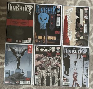 Punisher #1,2,3,7,8,10 Series 11 NM Lot 2016 Cloonan
