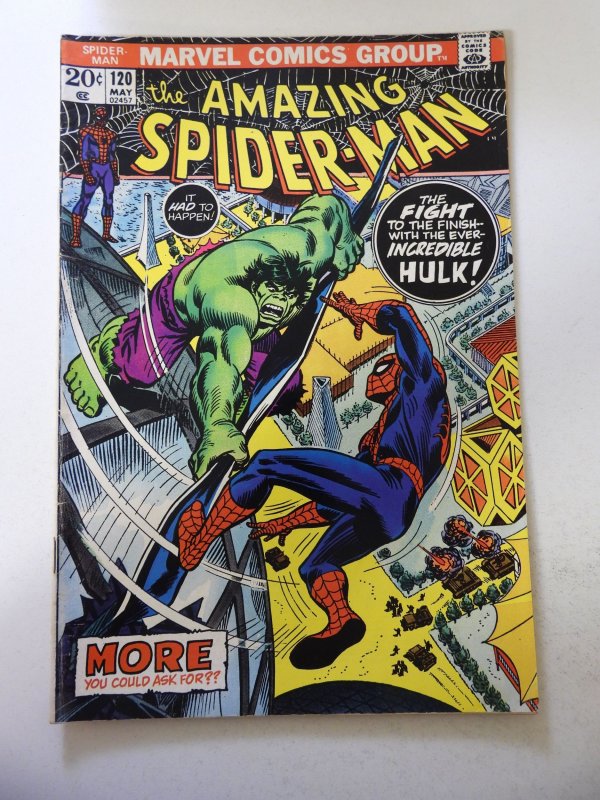 The Amazing Spider-Man #120 (1973) VG+ Condition centerfold detached at 1 staple