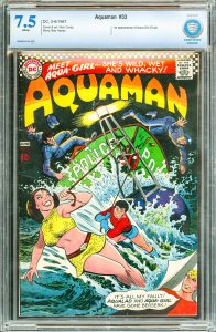 Aquaman #33  (1967) CBCS Graded 7.5 - First App of Aqua-Girl.