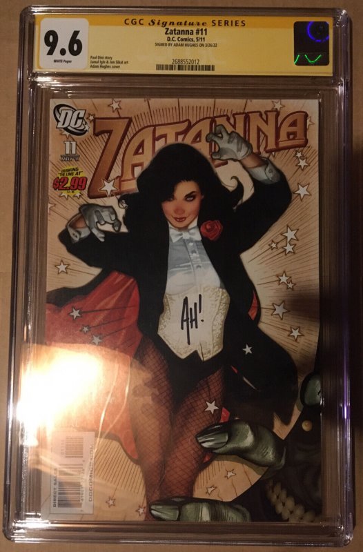 SIGNED Zatanna #11 CGC 9.6 NM+ Paul Dini story Adam Hughes