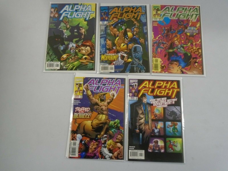 Alpha Flight lot 11 different from #2-13 avg 8.0 VF (1997-98 2nd Series)