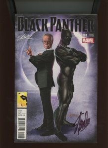 (2016) Black Panther #1: SIGNED BY STAN LEE (STAN LEE VARIANT)! (9.2 OB)