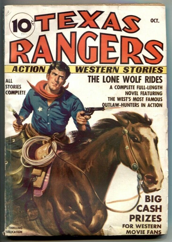 Texas Rangers Pulp #1 1936- 1st Jim Hatfield- LONE WOLF RIDES