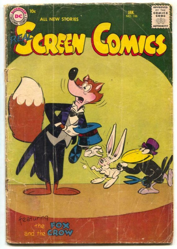 Real Screen Comics #106 1957- Fox & Crow FR