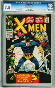 The X-Men #39 (1967) CGC 7.5! OWW Pages!
