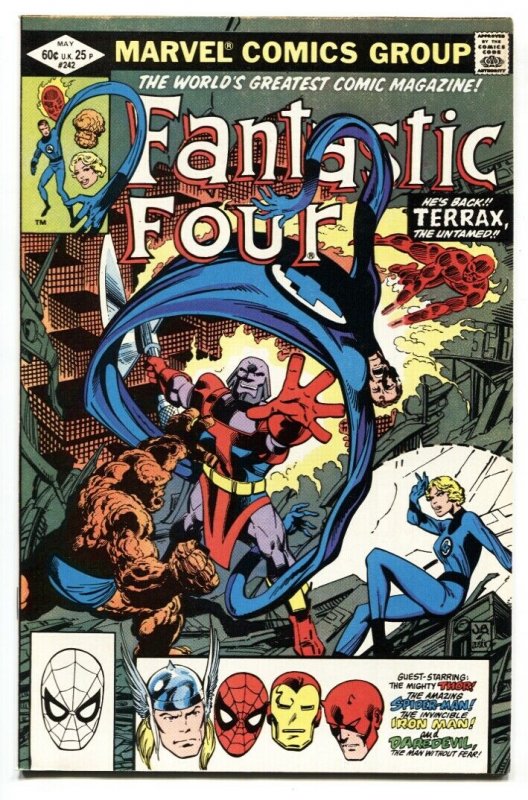 Fantastic Four #242 comic book 1982 Terrax issue Marvel