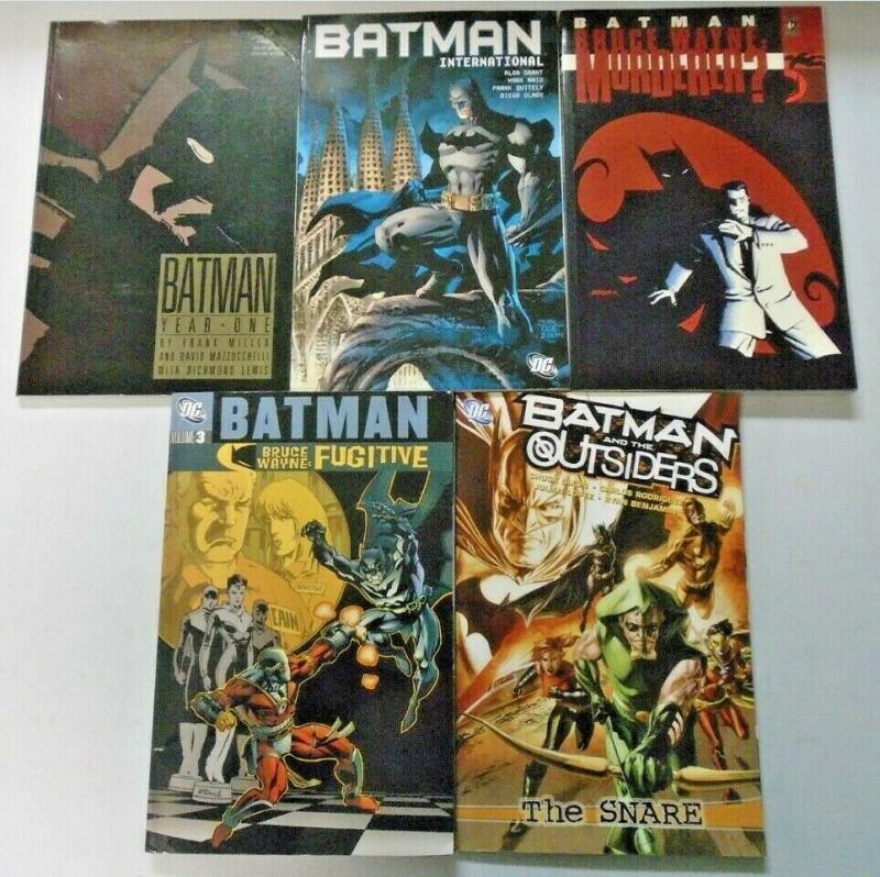 Batman TPB Trade Paperback lot 5 different books condition N/A (years vary)