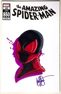 AMAZING SPIDER-MAN #49 LGY 850A SIGNED AND REMARKED BY KEN HAESER W/COA