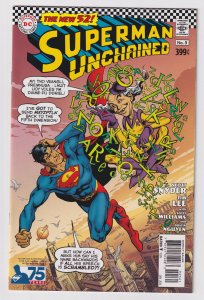 DC Comics! Superman Unchained! Issue #5! 75th Anniversary Silver Age Cover! 