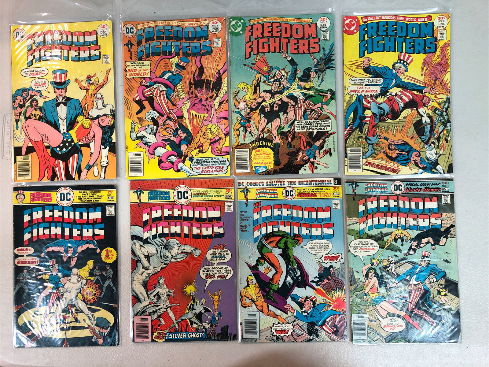 Freedom Fighters (1976) #1-15 VG+/VF) Complete Set DC Uncle Sam Phantom ...