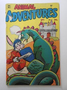 Animal Adventures #1  (1953) VHTF Funny Animal Comic! Good+ Condition!
