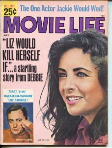 Movie Life-Liz Taylor-Robert Vaughn-David McCallum-May-1965