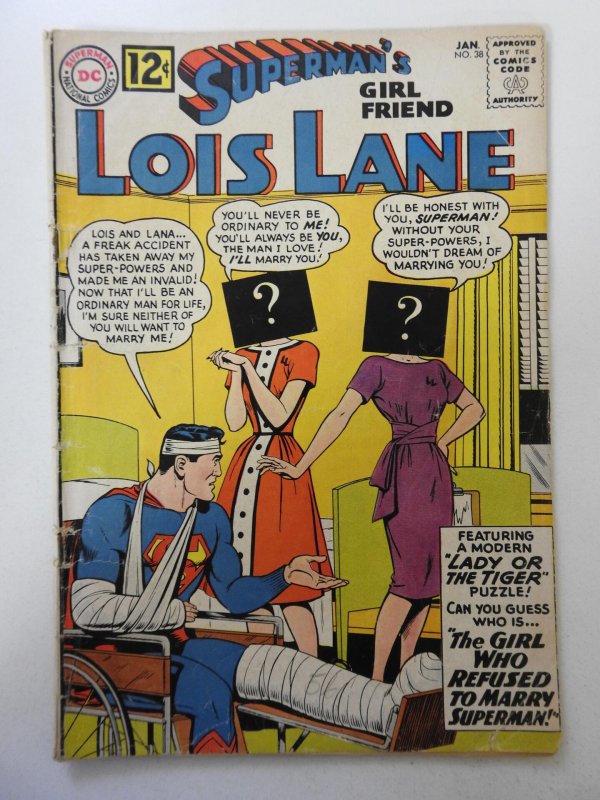 Superman's Girl Friend, Lois Lane #38 (1963) GD+ Condition! see description