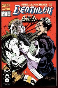 DEATHLOK # 6 Signed by artist Denys Cowan (with COA Sticker) Punisher appearance