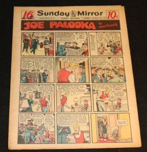 1951 Sunday Mirror Weekly Comic Section January 28th (VF+) Superman Steve Canyon