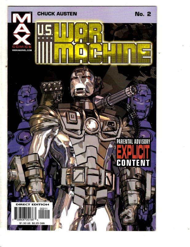 Lot Of 9 US War Machines Marvel Comic Books # 1 2 3 4 5 6 7 8 9 Iron Man J308