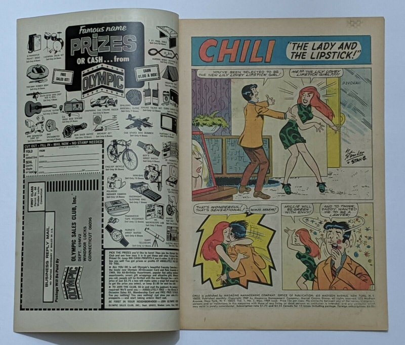 Chili #1 (May 1969, Marvel) VF 8.0 Stan Lee story Stan Goldberg art