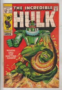 Incredible Hulk #113 (Mar-69) VF/NM High-Grade Hulk