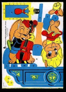Tippy-Toy #3 Musical  Paper Toy 1946 Hoppy Marvel Bunny & Millie FAWCETT ..Nice