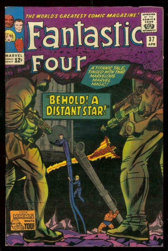 FANTASTIC FOUR #37 1965-MARVEL COMICS-DISTANT STAR FN/VF