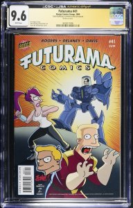 Futurama #41 signed/sketch by Tone Rodriguez (2009) Graded CGC 9.6