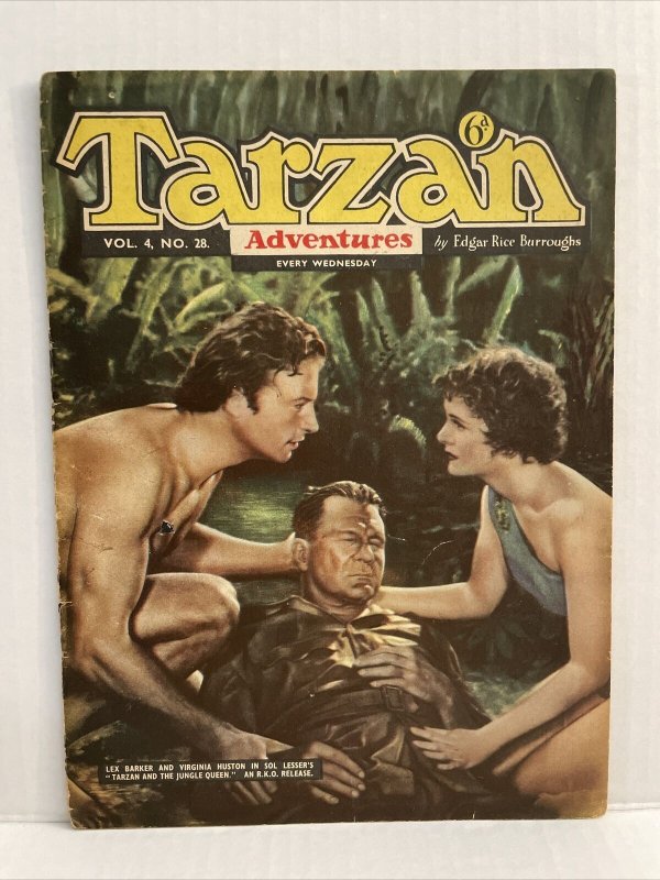 Tarzan Adventures #28 1954 Westworld Publications Edgar Rice Burrough READER