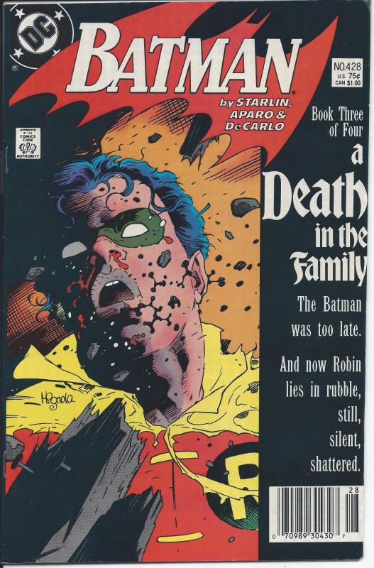 Batman #428 1st Printing 1988 VF+)