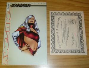 Alan Moore's Awesome Adventures #1 VF/NM dynamic forces variant COA (1421/4000)