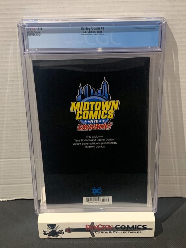 Harley Quinn # 1 CGC 9.8 Midtown Comics Sketch Edition DC 2016 [GC41]