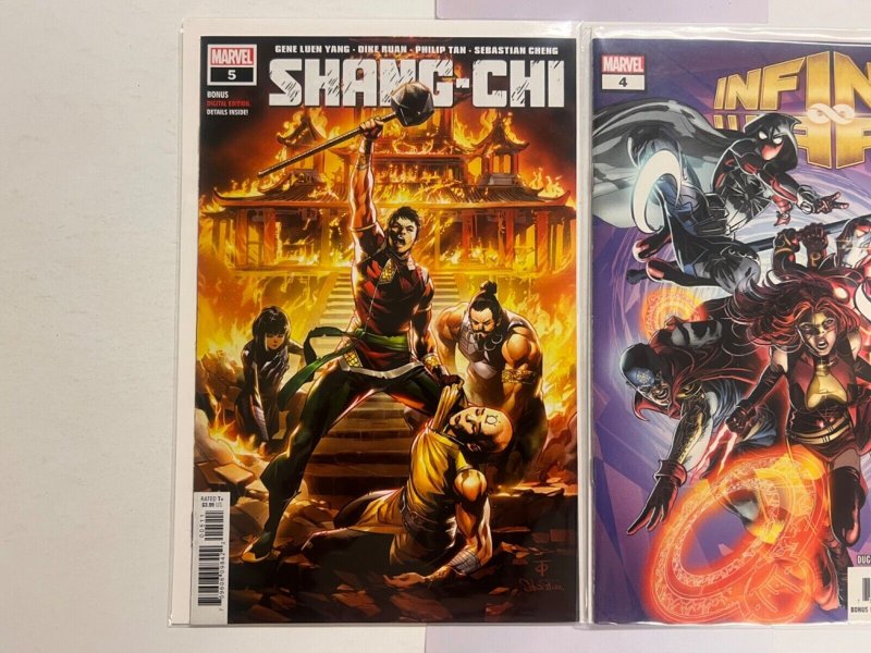 2 Marvel Comics Infinity Wars # 4 + Shang-Chi # 5 Spiderman Thor Hulk 5 SM5