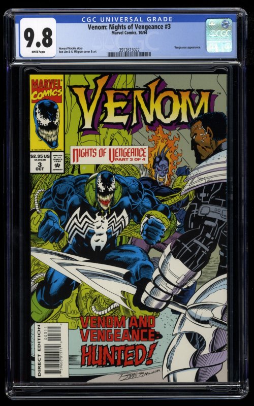 Venom: Nights of Vengeance #3 CGC NM/M 9.8 White Pages