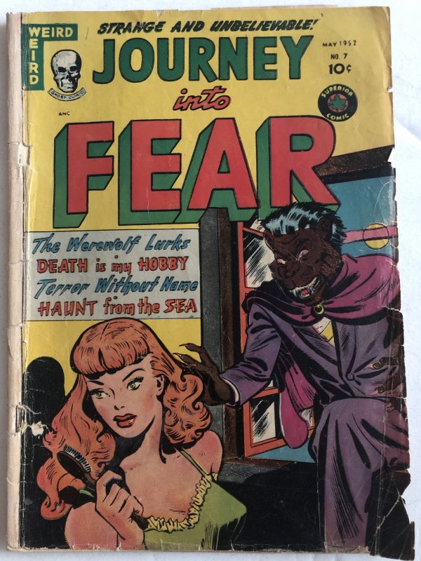 Journey into Fear 7,VG, werewolf and atomic tales!classic!