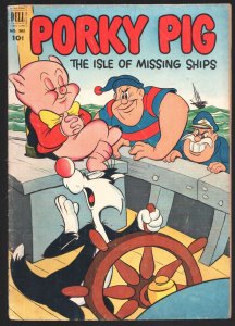 Porky Pig-Four Color Comics #385 1952-Dell-Isle of Missing Ships-Sylvester
