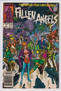 Marvel Comics! Fallen Angels! Issue #7! Newsstand Edition! 