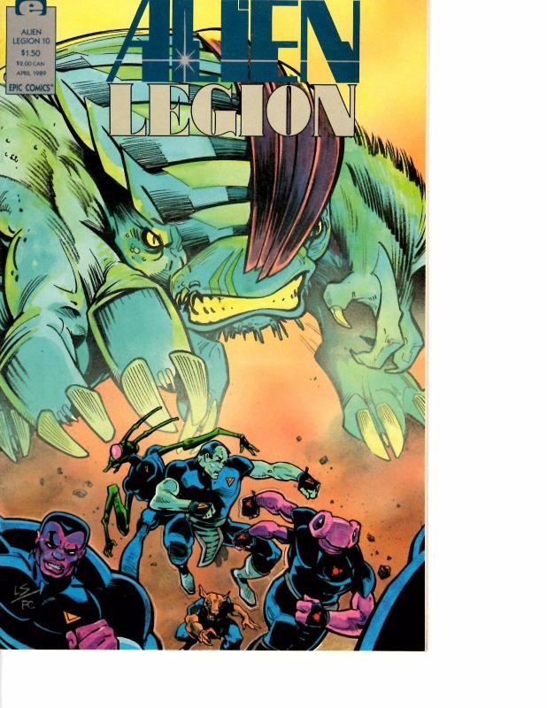 Lot Of 5 Alien Legion Epic Comic Books #6 10 11 12 17  BH54