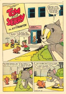 TOM AND JERRY'S BACK TO SCHOOL #1 (Sep1955) 7.0 FN/VF  Dell Giant!