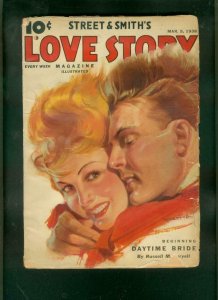 LOVE STORY PULP MARCH 5 1938-RUSSELL CORYELL G/VG