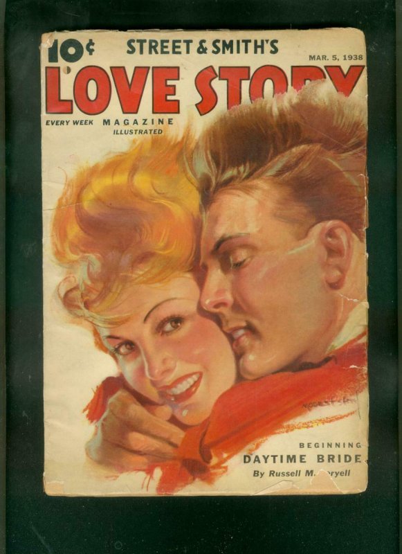 LOVE STORY PULP MARCH 5 1938-RUSSELL CORYELL G/VG