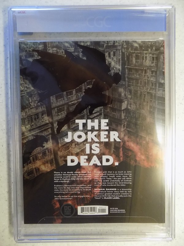 BATMAN DAMNED # 1 1ST PRINT CGC 9.9. HOT BOOK