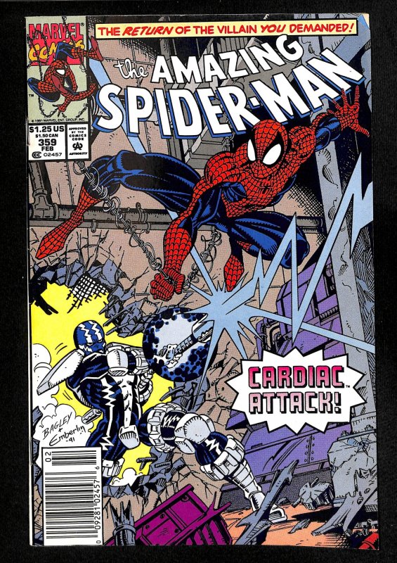 Amazing Spider-Man #359 1st Cameo Carnage!