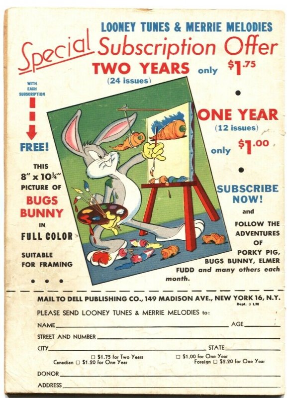 LOONEY TUNES AND MERRIE MELODIES #53-1946-BUGS BUNNY-ROBOT STORY-DELL