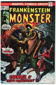 The Frankenstein Monster #11 (1974) Frankenstein Monster