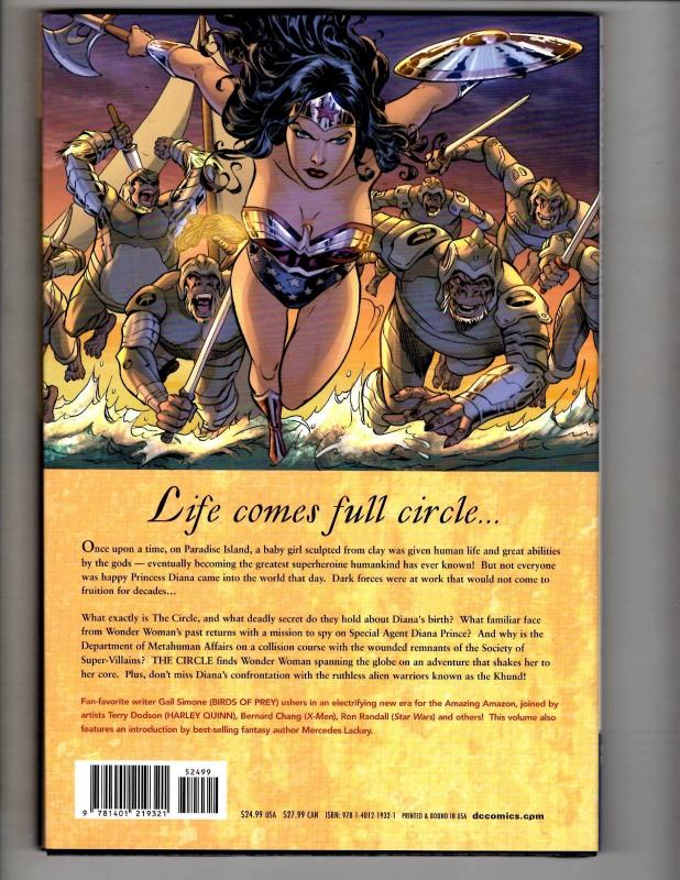 Wonder Woman The Circle DC Comics Hardcover Graphic Novel Comic Book J304